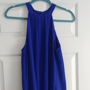 Simple and flowy royal blue dress